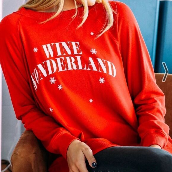 Wildfox Wine Wonderland Sweater by Wildfox Christmas Holiday XS - Picture 3 of 6